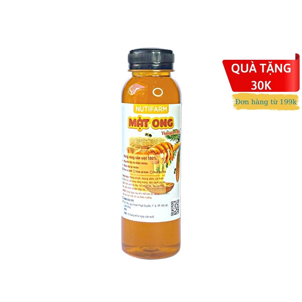 Mật ong nguyên chất NutiFarm 500gr hoa cà phê, hoa bạc hà, hoa cỏ kim