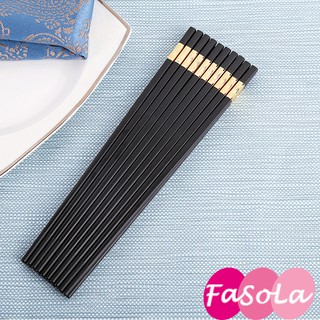 Mua Đũa hợp kim mạ vàng hàn quốc tiện dụng  đũa ăn cơm cao cấp FASOLA