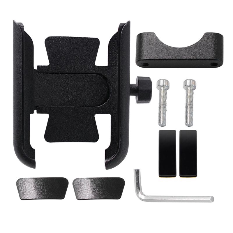 360 Degree Universal Metal Bike Motorcycle Motorbike Mirror Handlebar Smart Phone Holder Stand Mount For iPhone Xiaomi Samsung 4-6.5 inch Mobile Phone  