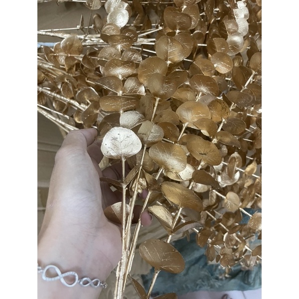 Sỉ Lá táo đồng V52 trang trí giỏ quà, cắm bình hoa loại đẹp