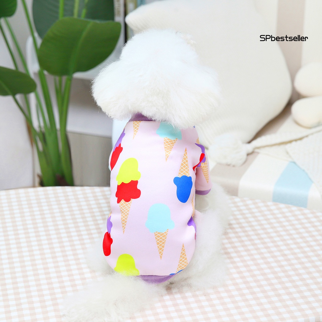 Áo nỉ mềm mại họa tiết hoạt hình dễ thương cho cún cưng