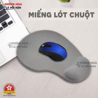 MIẾNG LÓT CHUỘT CÓ ĐỆM LÓT CỔ TAY ÊM ÁI GIÚP CHỐNG TRƯỢT VÀ MỎI TAY MÀU XÁM