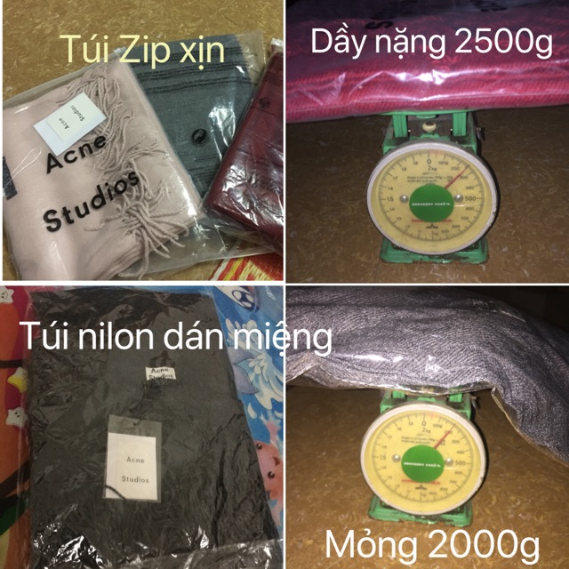 🔥FULL MÀU, LOẠI 1✅ Khăn len ACNE STUDIOS lông cừu, hàng đẹp, mềm-mịn-xịn chuẩn tag, loại 1 (ảnh + video thật)