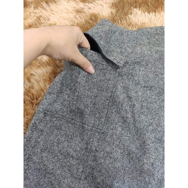 Chân váy dạ dáng dài kiểu lạ pass