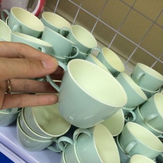 (Inbox Freeship) Cốc Nhựa màu giả sứ Bền Chịu nhiệt tốt Cốc uống nước rẻ đẹp