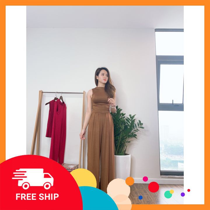 Set quần ống rộng, áo rời 💕 ẢNH THẬT 💕 thích hợp đi tiệc đi chơi, co giãn 4 chiều | BigBuy360 - bigbuy360.vn