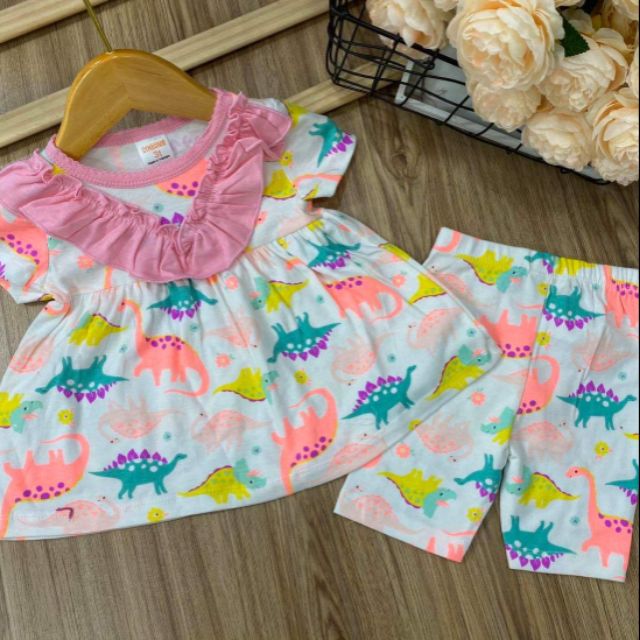 Combo 5 bộ cotton dành cho bé gái
