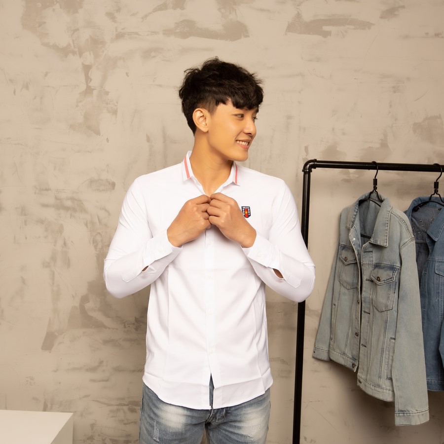 Áo sơ mi nam trắng tay dài vải mịn đẹp A403 MĐ | BigBuy360 - bigbuy360.vn