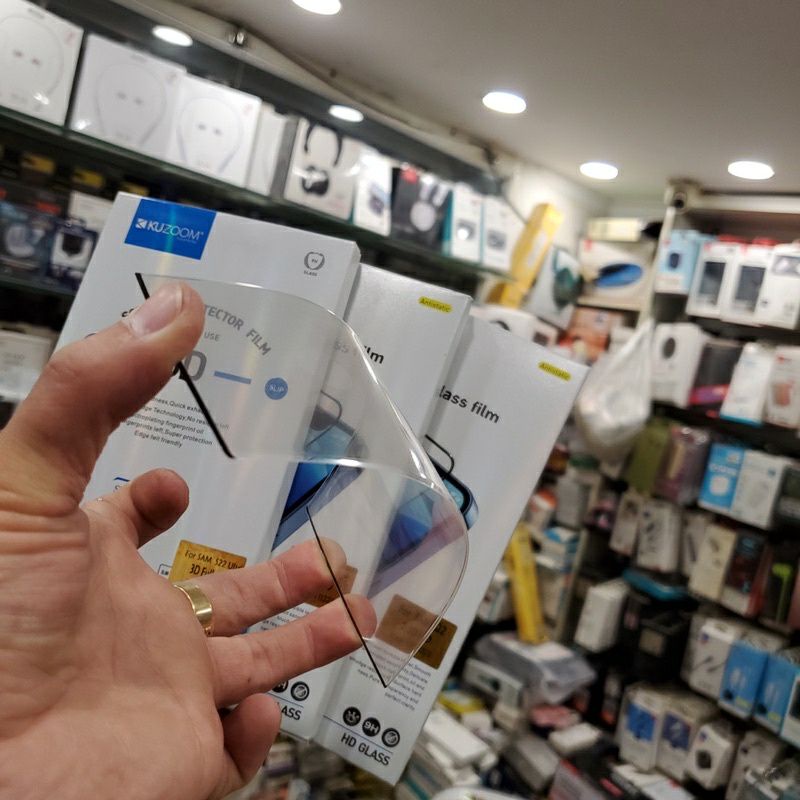 Kính cường lực Kuzoom 9D cho Galaxy  S23, S21 FE, S22 Plus, S22 Ultra, S21/ S21 Plus/ S21 Ultra Full màn hình chính hãng