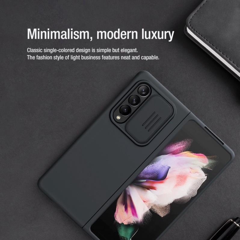 Ốp lưng Nillkin Mềm mình chống bẩn cho Samsung Z Fold 3 5G Camshield Silky cao cấp