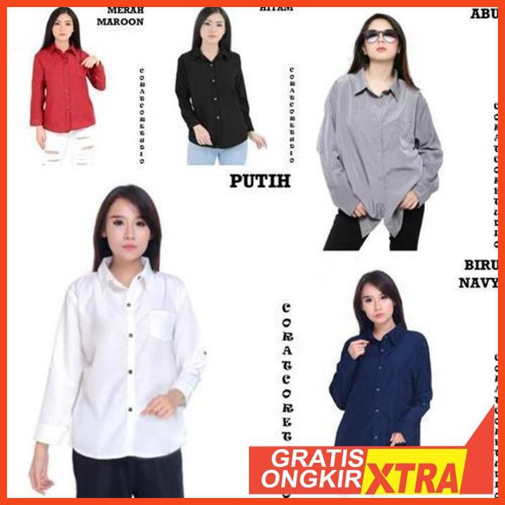 Áo Sơ Mi Nữ Dài Tay Màu Đỏ Size 3xl-xxxl-xxl (G84)