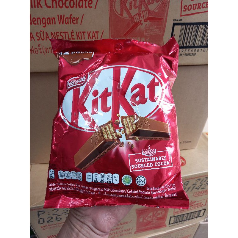 Kitkat Socola Gói 12 Thanh × 17G (Date 5/2022)