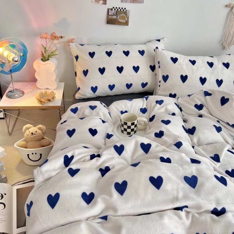 Chăn ga gối Nỉ nhung mịn Vintage SHOP vũ thị thơm