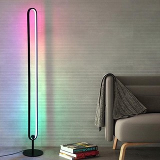 Đèn led Elip đứng RGB 2021 trang trí phòng khách, phòng ngủ, phòng game, điều khiển qua App-Corner light minimalism