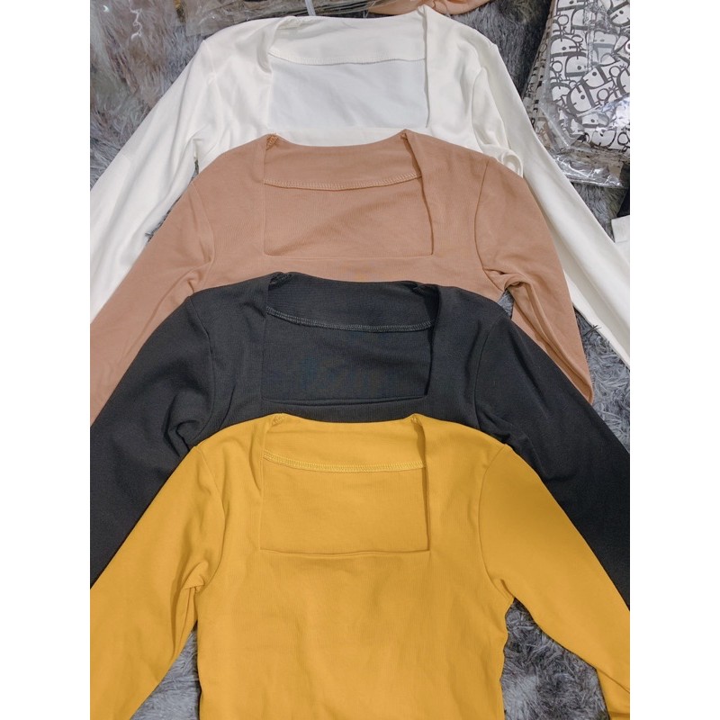 áo thun tay dài cổ vuông | BigBuy360 - bigbuy360.vn