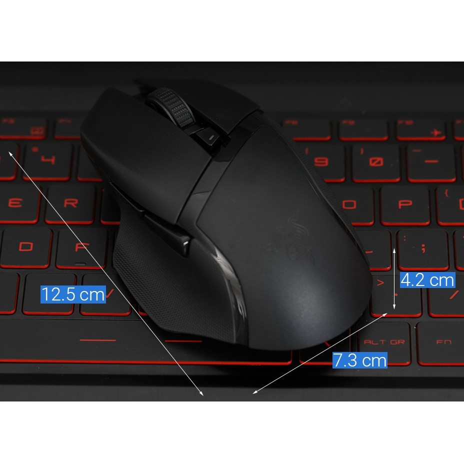 Chuột Không Dây Gaming Razer Basilisk x HyperSpeed Đen 16000 DPI - Hàng chính hãng - BH 24 tháng