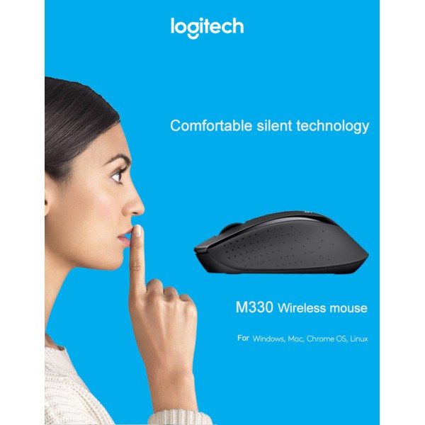 Chuột Quang Không Dây Logitech M330 2.4ghz Usb 1000dpi