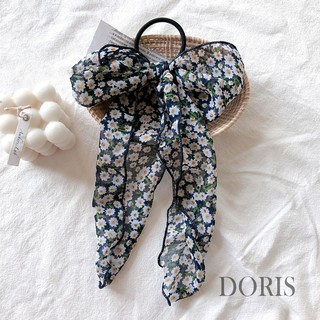 Cột tóc nơ Vải Hoa dễ thương - DORIS HOUSE