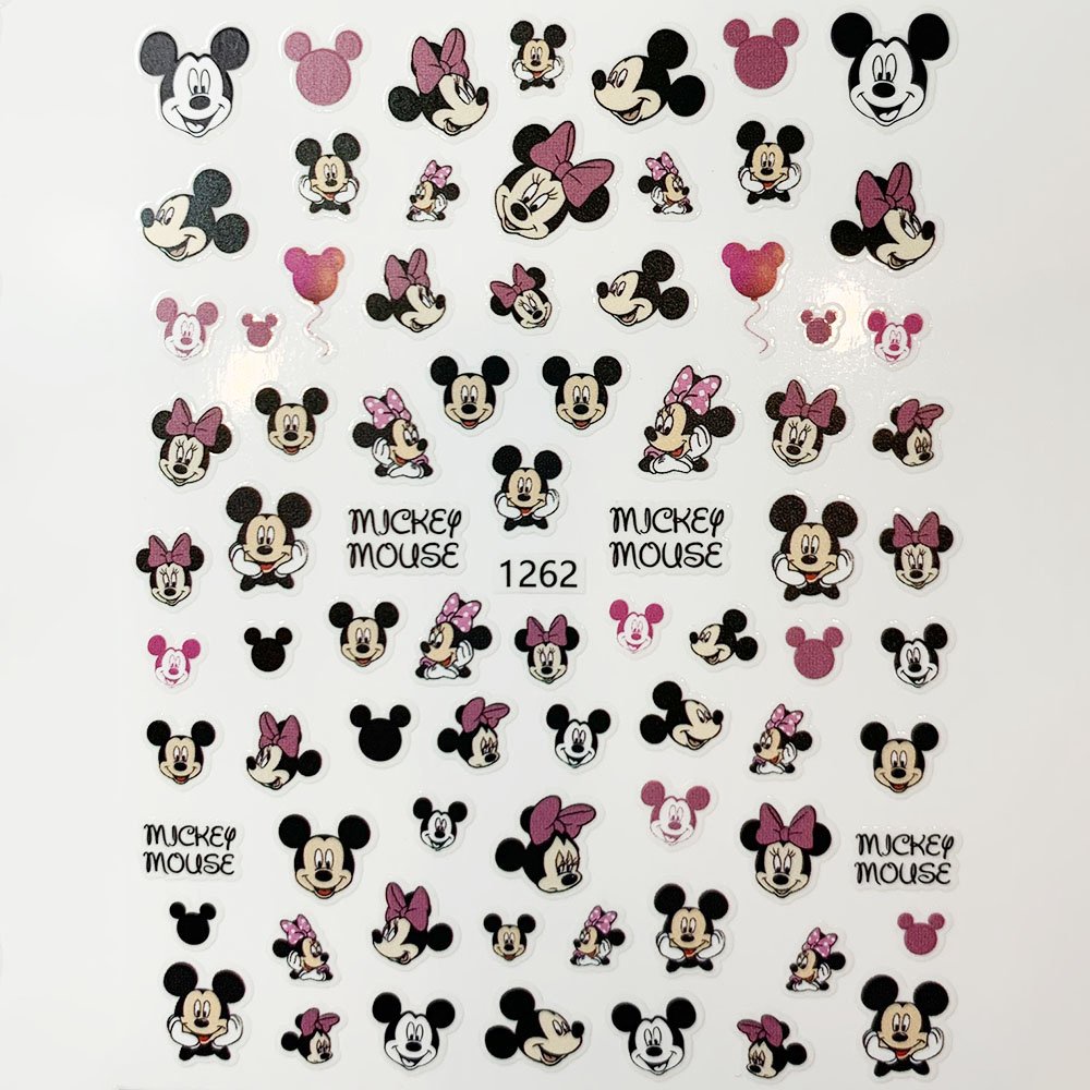 Sticker nail hoạt hình NGHI THẢO trang trí móng