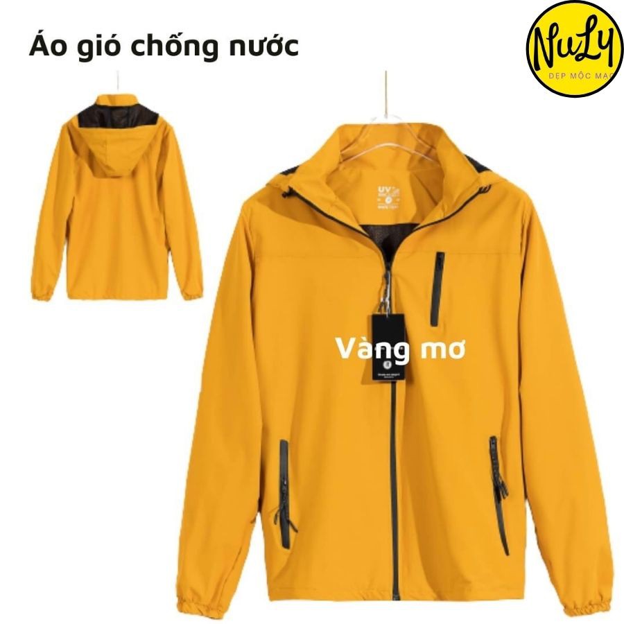 Áo khoác gió nữ 2 lớp cao cấp loại 1, vải tráng nano mới chống nước, gió bụi NULY - AV50