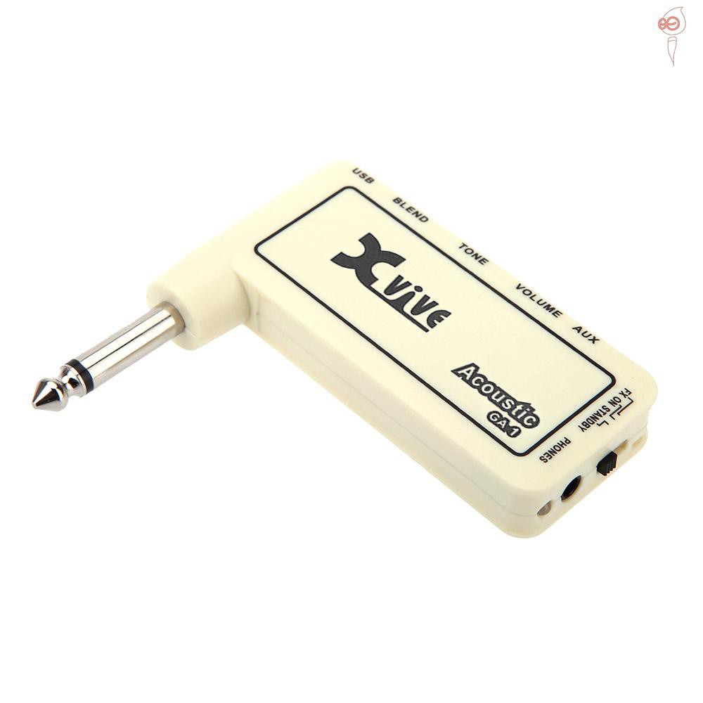 X&S Mini Rechargeable Electric Guitar Plug Headphone Amp Amplifier Original Sound