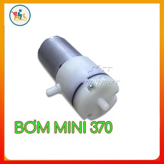 Máy bơm nước mini 370 bơm hồ cá bể cá bơm oxi hút chân không đa năng 3-6V