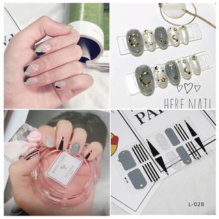 Miếng dán móng tay Silicon - Nail Wraps (14 miếng dán khô)