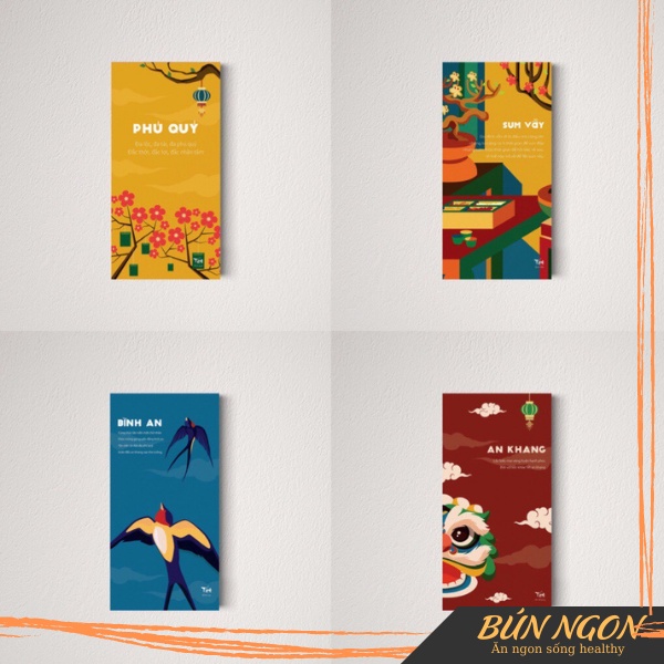 Bao Lì Xì Năm Mới Mẫu Chất Lượng Cao Tết Tặng Kèm Túi