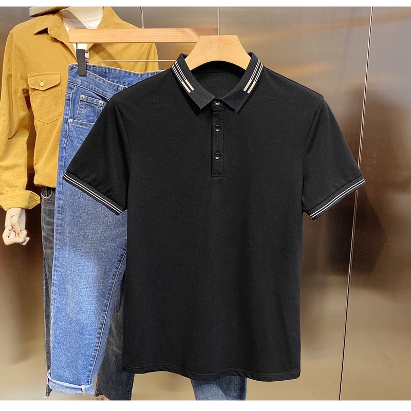 lÁo Polo nam cổ bẻ phối vải cá sấu Cotton xuất xịn,chuẩn form,sang trọng-lịch lãm | BigBuy360 - bigbuy360.vn