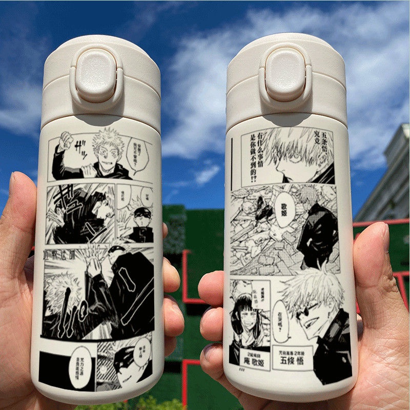 bình giữ nhiệt Cốc Giữ Nhiệt In Hình Anime Hai Chiều Dễ Thương Cho Học Sinh