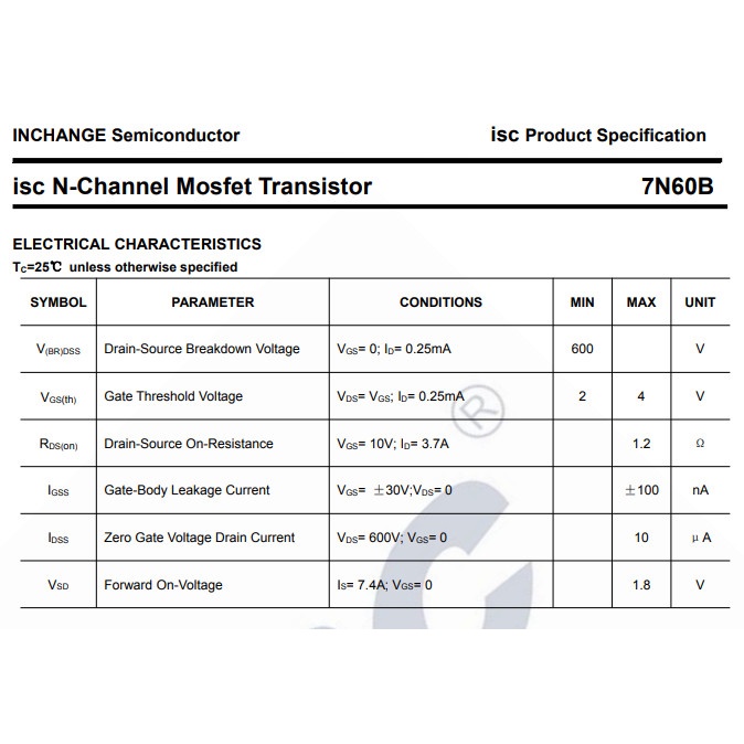 Linh kiện 7N60 DIP TO-220