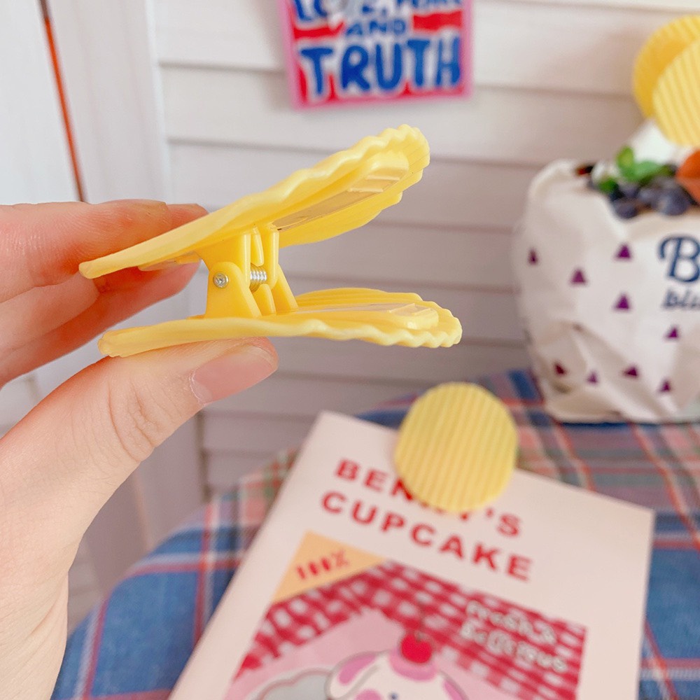 Kẹp giấy tài liệu hình khoai tây chiên / bánh snack sáng tạo tiện dụng dành cho học sinh