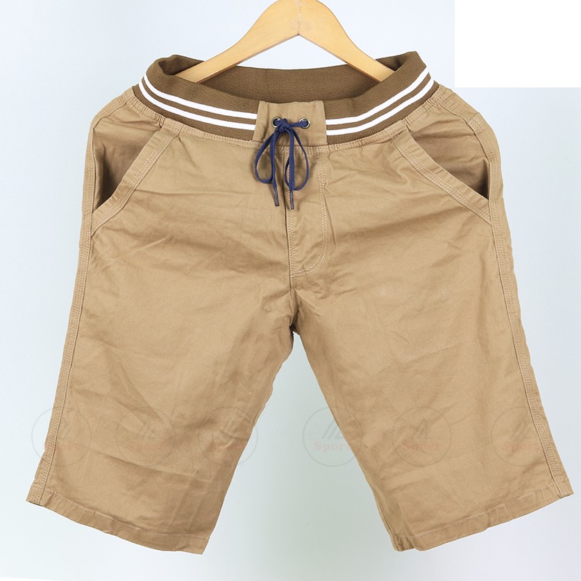 Quần Short KaKi Nam Dây Chun Lưng Bản Lớn