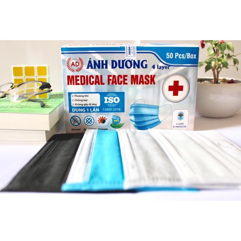 Khẩu y tế ÁNH DƯƠNG 4 lớp