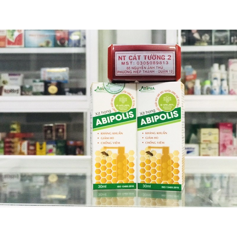 XỊT HỌNG KEO ONG ABIPOLIS Sát khuẩn cổ họng giảm ho giảm đau họng | Thế Giới Skin Care
