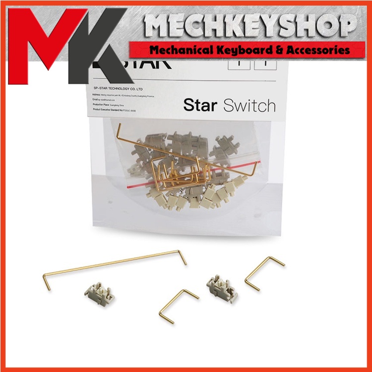 Thanh cân bằng stab SP Star Plate mount wire vàng cho bàn phím cơ