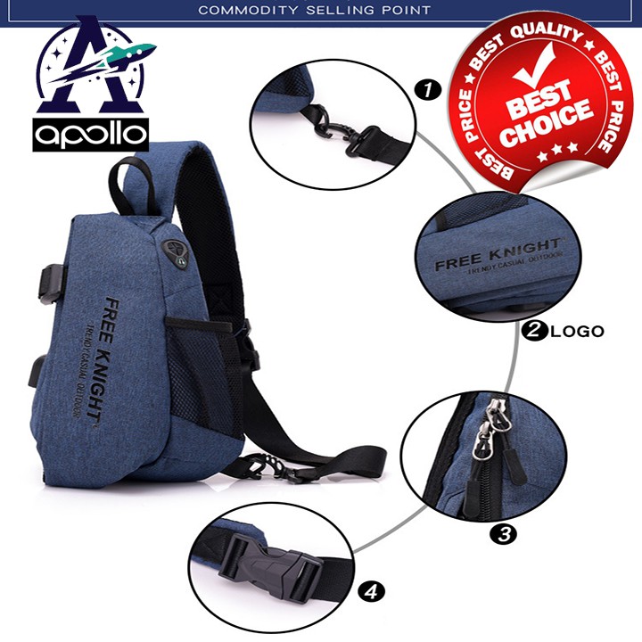 Túi đeo chéo Free Knight THỜI THƯỢNG nhập khẩu CAO CẤP | BigBuy360 - bigbuy360.vn