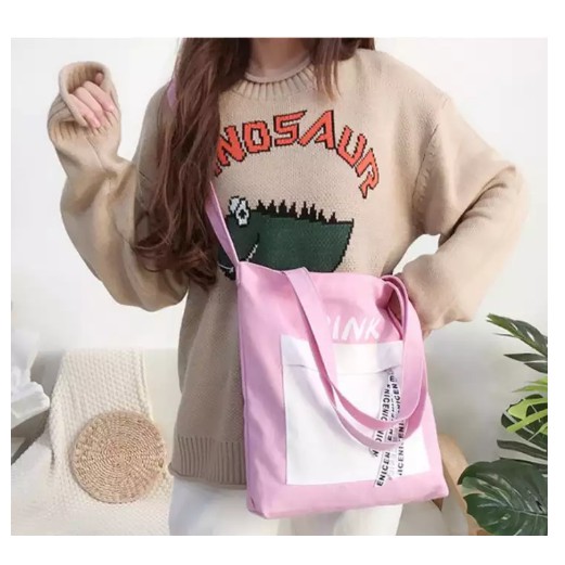 Túi Tote Nữ LTS Phối Màu Thời Trang BLACK , PINK, YELLOW