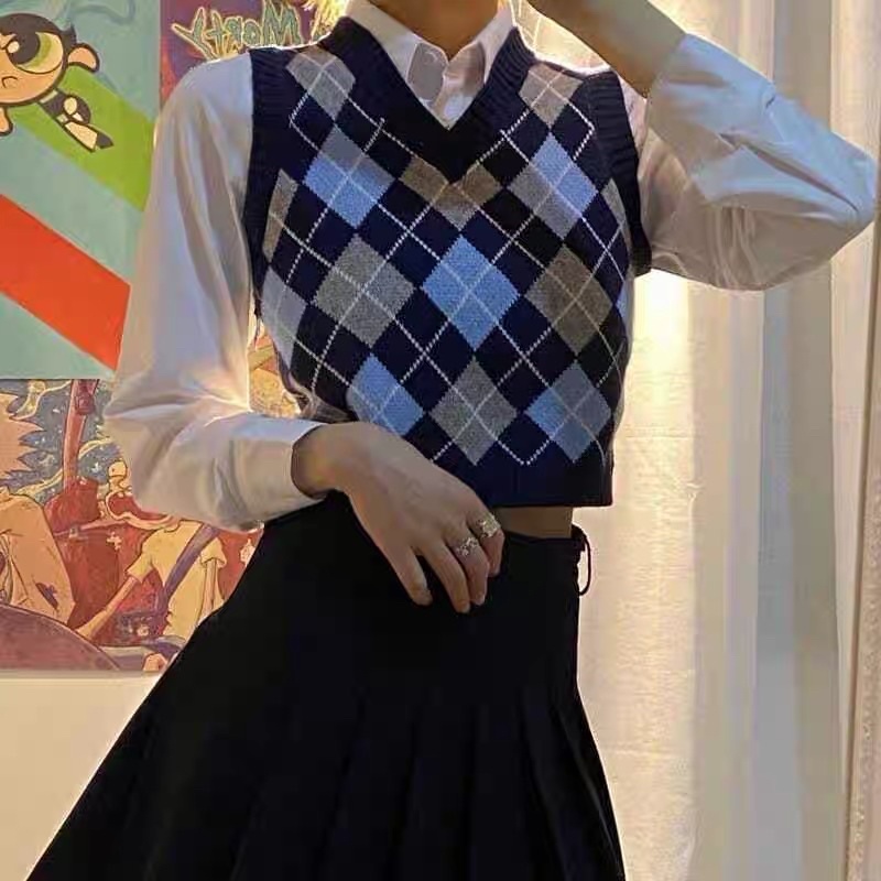 Áo Croptop Gile Len Montogi Hoạ Tiết Quả Trám Trendy (ẢNH THẬT+VIDEO) | BigBuy360 - bigbuy360.vn