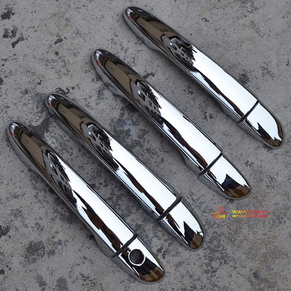 Ốp tay nắm, hõm cửa xe Hyundai Tucson 2016- 2021 mạ crom cao cấp