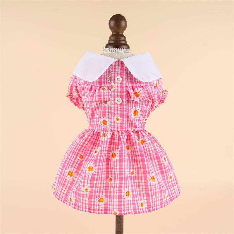 Đầm HIPIDOG họa tiết hoa xinh xắn size S-XL thích hợp cho thú cưng