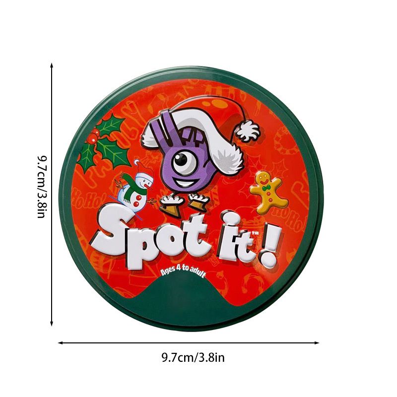 [Available In Stock] Spot It 22Styles 31/55pcs Dobble Card Game Kid Basic English Alphabet Jr Hip Kids Board Game Gift Camping Party