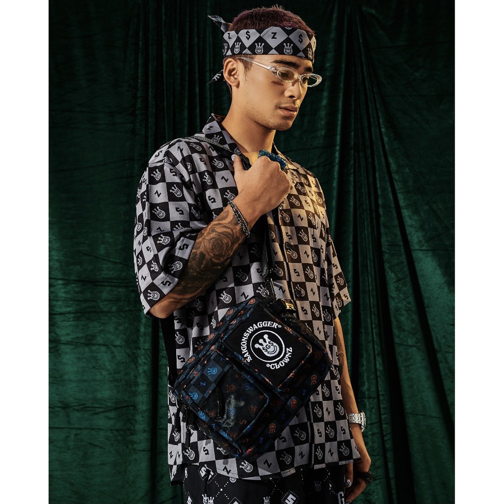 Túi Đeo Chéo Nam, Nữ Họa tiết Checkerboard SAIGON SWAGGER® SGSxClownZ Joke Bag