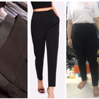 Quần tây baggy lưng thun bigsize cạp cao trên rốn