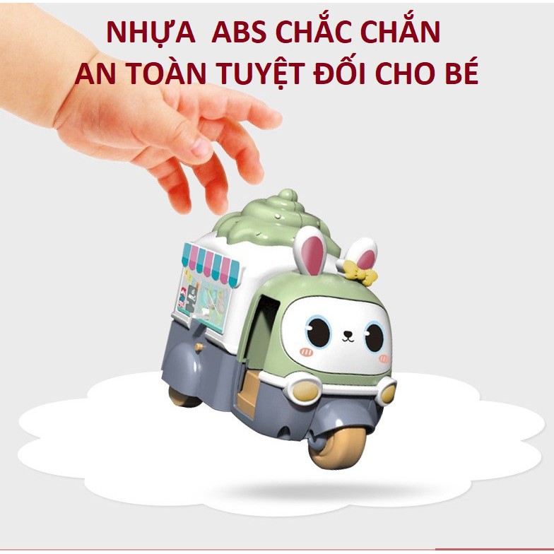 đồ chơi Xe kem biến hình tự động hottrend 2021 cho bé ( chạy bánh đà )