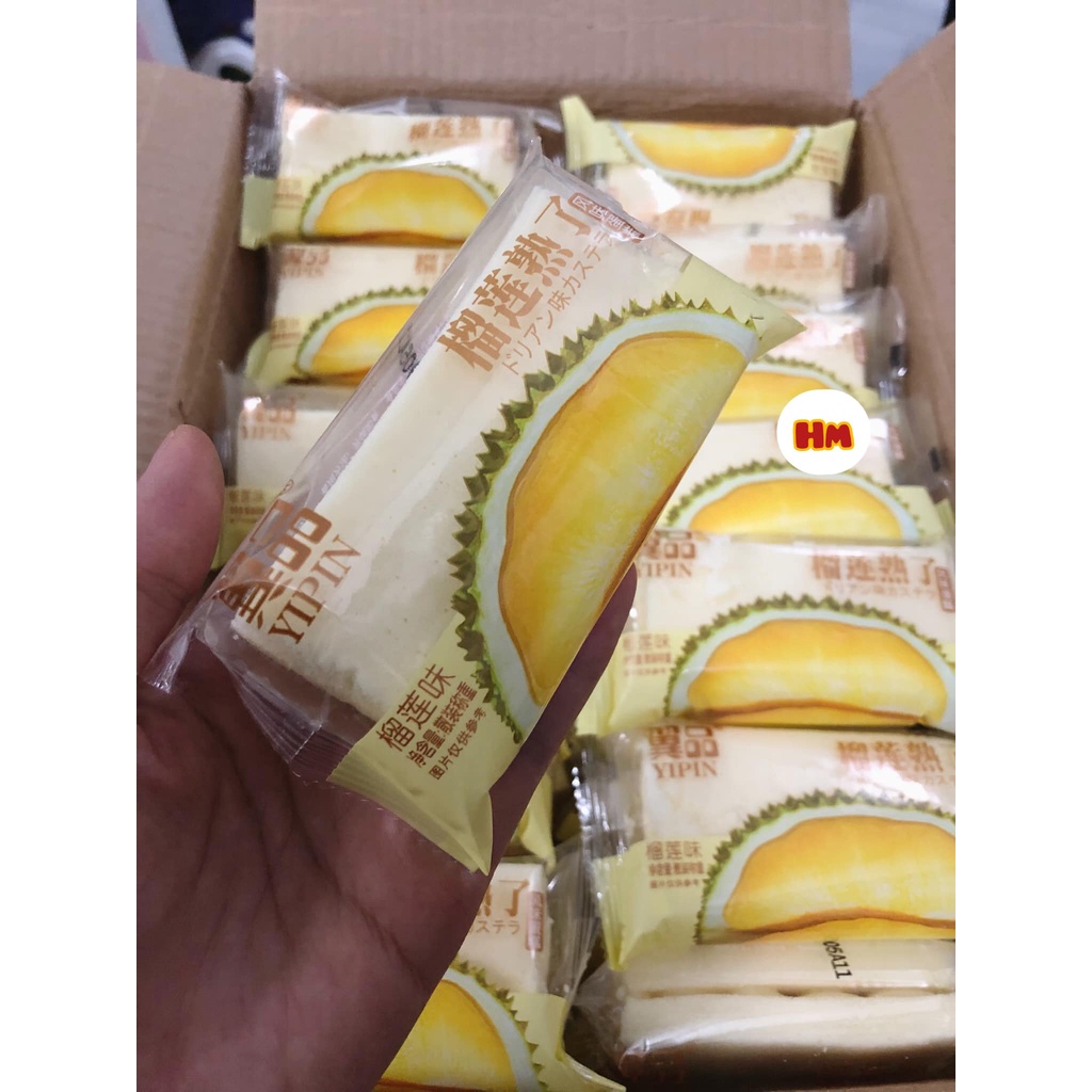 Bánh Bông Lan YIPIN Vị Sầu Riêng Thơm Ngon - 500 gr