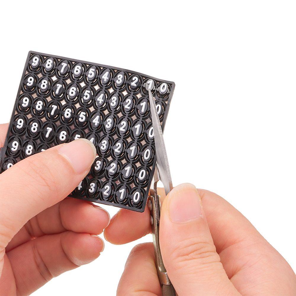KRNY Móc Khóa Gắn Bảng Số Điện Thoại Sáng Tạo DIY