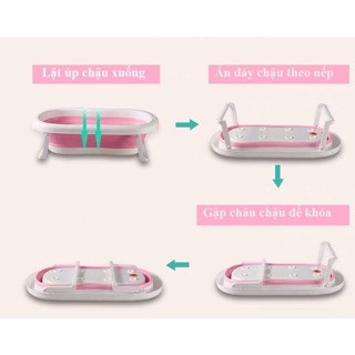 Chậu Tắm Gấp Gọn HANBEL Cho Bé Yêu