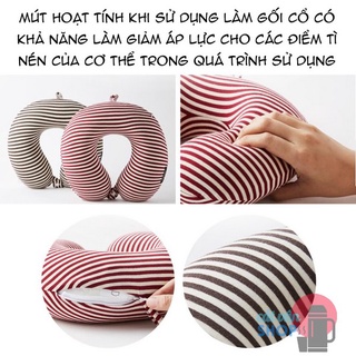 Gối kê cổ Memory Foam Stripe Lock&Lock LTZ851