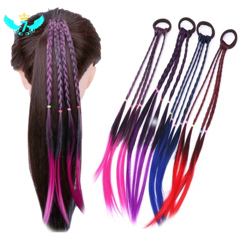 Thun Buộc Tóc Hình Bím Tóc Xinh Xắn Dành Cho Nữ